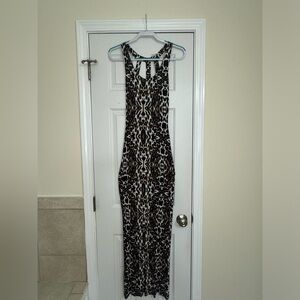 Panther Print Maxi Dress